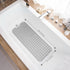 39 16 Inch TEESHLY Bathtub Mats for Shower Tub, Extra Long Non-Slip x Bath Mat with Drain Holes and Suction Cups