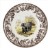 Woodland Salad Plate, Spode, Black Bear, 8”, American Wildlife Collection, Made in England
