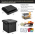 13 Inches DocSafe Storage Ottoman with Lock,Fireproof Folding Ottoman Foot Rest Stool Storage Chest with Storage Safe