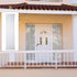Buryeah 2 Pcs 36 x 78 Inches White Sheer Sidelight Curtain, French Door Sheer Curtains for Entry Door Foyer