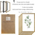LuZhiQiang 16x11 Inch Set 4 Botanical Wall Decor Sign of Sage Green Plants Wood Framed For Bathroom Modren Bedroom