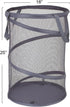 Household Essentials 2027-1 Pop-Up Collapsible Mesh Laundry Hamper in Charcoal