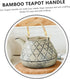 Teapot Replacement Accessory Kettle | Wood Handle Decor for Ceramic Tea Kettle, Metal Teapot Replacement Handle