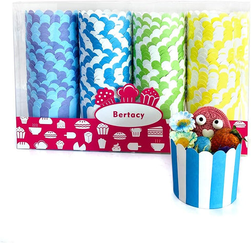 Quality Cupcake Baking Cups, 100pcs Disposable Cake Muffin Cups for Home Party