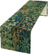 DDCBNS William Morris Flowers Birds Table Runner,Vintage Floral Retro Farmhouse Rustic Table Runner