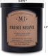 2 16.5 oz, 60H Manly Indulgence Fresh Shave Scented Candles for Men, Wick, Premium Soy Blend Wax, Burn, Candles