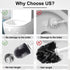 RV Toilet Bowl Brush and Holder, Ventilated Cleaner Brush with Long Handle for Motorhome Travel and Campers
