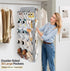 30 Closet MISSLO Large Pockets Dual Sided Hanging Shoe Organizer for with Rotating Hanger Hanging Shoe Shelves, Grey