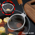TENTA Kitchen Premium Stainless Steel Mesh Spider Strainer - 18/8 for Spaghetti Dumpling Noodles, 3.8 inch Diameter