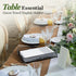 Countertop Black Guest Towel Holder Tray for Bathroom Disposable Paper Hand Towel Holder, Rectangle Napkin Organizer