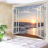 Homiest 3D Tapestry Wall Hanging 60x80 Inches, Ocean Sunset Beach Landscape Tapestry for Living Room Bedroom Decor