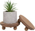 Defined Deco Mini Wood Risers for Display, Small 5"Round Rustic Pedestal Display