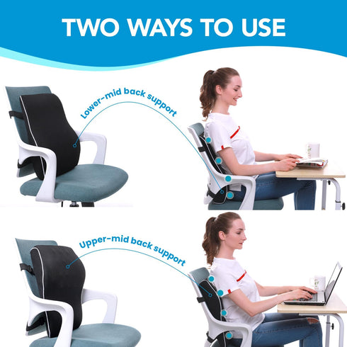 Lumbar Support Pillow for Office Chair, Office Home Essentials,Gifts for Mom,Dad, Back Support Pillow for Car, Chair
