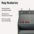 8 Closet Amazon Basics Tier Over the Door Shoe Organizer, Large Capacity Space Saving Hanging Shoe Storage