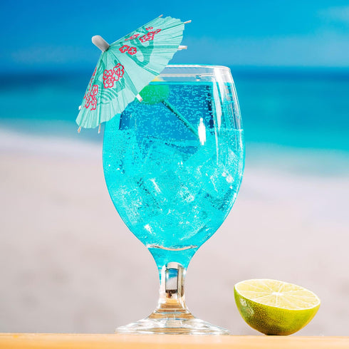 Drink Umbrellas Cocktail Picks, 152 Pcs Hawaiian Cocktail Umbrellas for Tiki Bars, Fruit Plates, Birthday Parties