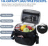 Gloppie Insulated Lunch Box for Men Women, Reusable Lunch Cooler Bag in Black