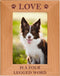 CustomGiftsNow Love Is A Four Legged Word Alder Wood Picture Frame - Great Gift for Dog Lovers (4x6 Vertical)