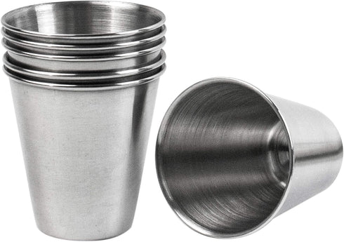 Framendino 6 Pack Metal Shot Glasses, Stainless Steel Coffee Vessel, Drinking Tumbler for Water, Whisky, Vodka (2