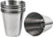 Framendino 6 Pack Metal Shot Glasses, Stainless Steel Coffee Vessel, Drinking Tumbler for Water, Whisky, Vodka (2