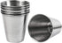 Framendino 6 Pack Metal Shot Glasses, Stainless Steel Coffee Vessel, Drinking Tumbler for Water, Whisky, Vodka (2