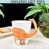 Dinosaur 3D Ceramic Mug, Long Necked Dragon Handle, Novelty Animal Cup Gift for Christmas, Thanksgiving, Mother's Day