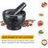 Velaze Marble Mortar and Pestle Set, 300 ml Mortar and 5.1 inch Pestle for Grinding Spices and Herbs
