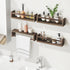 16.5 Inch Set 4, Fixwal Nursery Book Shelves, Nursery Shelves for Kids Rooms, Floating Shelves for Wall of Solid Wood