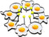 8pcs Set Fried Egg Rings Molds - Non Stick for Griddle Pan, Egg Shaper Pancake Maker with Handle
