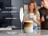 Zulay Kitchen Milk Frother Set, Latte Art Coffee Kit with Handheld Frother, Stainless Steel Pitcher & Stencils