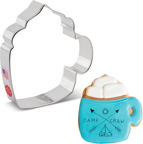 Ann Clark Cookie Cutters Coffee Mug Cookie Cutter, 4" Made in USA