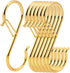 Ultimate Hanging Hooks Set, 3.55inch Gold S Hooks for Heavy Duty Hanging, Ideal for Plants, Baskets
