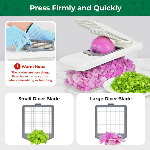 Slicer,6 Essentials(10 1, SUSTEAS Vegetable Chopper Mandoline Blade Pro Food Chopper, Onion Potato Dicer, Veggie Cutter