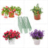36Packs 3 Plant Support Stake Half Round Plant Support for Indoor Plants, Stackable Tier Garden Flower Support, Plant