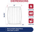 HIC Kitchen Wire Roasting Baking Broiling Rack, 10 3/8 inch x 8 inch, Silver