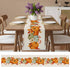 LooPoP 36 Inches Autumn Maple Leaves Harvest Pumpkin Table Runners Long Washable Thanksgiving Table Runner for Round