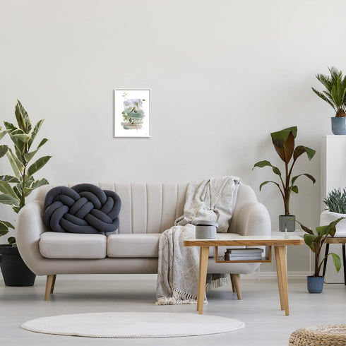Stupell Industries Eucalyptus Herb Painting Framed Giclee Art by Roozbeh