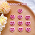 Keoker 24 Shapes Polymer Clay Cutters for Valentines Day, Earring Making, Conversation Heart Clay Cutters