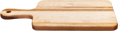 Labell Wood Cutting Boards, Medium Canadian Maple Chopping Board with Handle for Meats, Vegetables, 8" x 16" x 0.75"