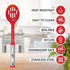 Kitchen Utensils Set, 10 Nylon Stainless Steel Cooking Utensils, Non Stick and Heat Resistant Cookware
