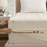 8-21 Inches 54x75 Inches Bedsure Beige Full Size Mattress Pad - Quilted Fitted Mattress Topper Protector with Deep