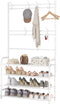 UDEAR Entryway Coat and Shoe Rack,3-in-1 Hall Tree Multifunctional Storage Shelf with