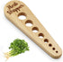 Herb Stripper Wooden Vegetable Leaf Remover, Rustic Safe Kitchen Tool for Cooking Gifts