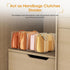 Adando Closet (4 Pack) Kids Shoe Organizer Stackable: Clear Acrylic Baby Shoe Rack with Dividers - Storage for Toddlers