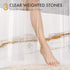 Shower Curtain Liner 2 Pack by AmazerBath - 72 x 72 Inches PEVA Plastic with 3 Weighted Stones and 12 Rustproof Grommet