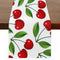 Aglebo Cherries Delicious Table Runner Washable Table Runners 90 Inches Long Kitchen Dining