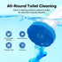 2 Pack Set, 96 Disposable Toilet Brush and Holder Wall Mounted Toilte Wand Kit, Disposable Bowl Ceaner Wand and Caddy