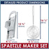 Skimmer Set Premium Grade Stainless Steel Spaetzle Maker with Safety Pusher, Stainless Steel Spider Strainer Spoon