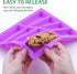 8 Cavity Granola Bar Molds, 2 Pack Rectangle Silicone Molds for Baking Cereal Energy Bars