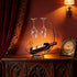 YMTengFei Pirate Ship Red Wine Rack Decoration, Creative Metal Wine Bottle Rack Standing Display Rack, Goblet Wine Rack