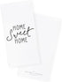 The Cotton & Canvas Co. Home Sweet Home Soft and Absorbent Kitchen Tea Towel, Flour Sack Towel and Dish Cloth